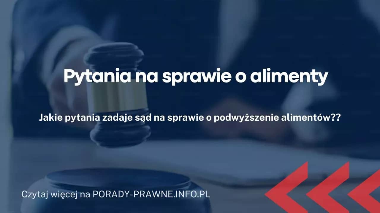 Pytania sądu o alimenty: Co musisz wiedzieć przed rozprawą?